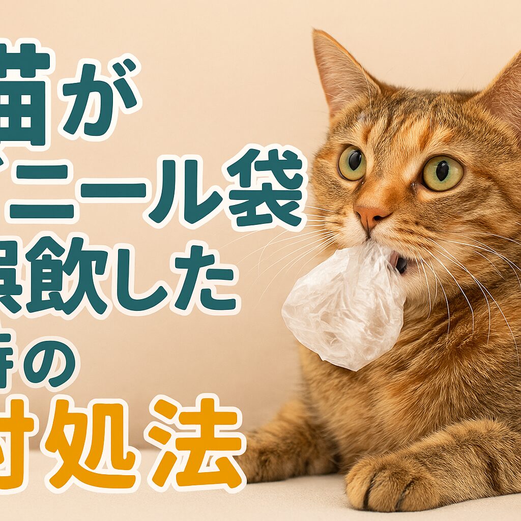 猫の誤飲に注意！ビニール袋を飲み込んだ時の対処法