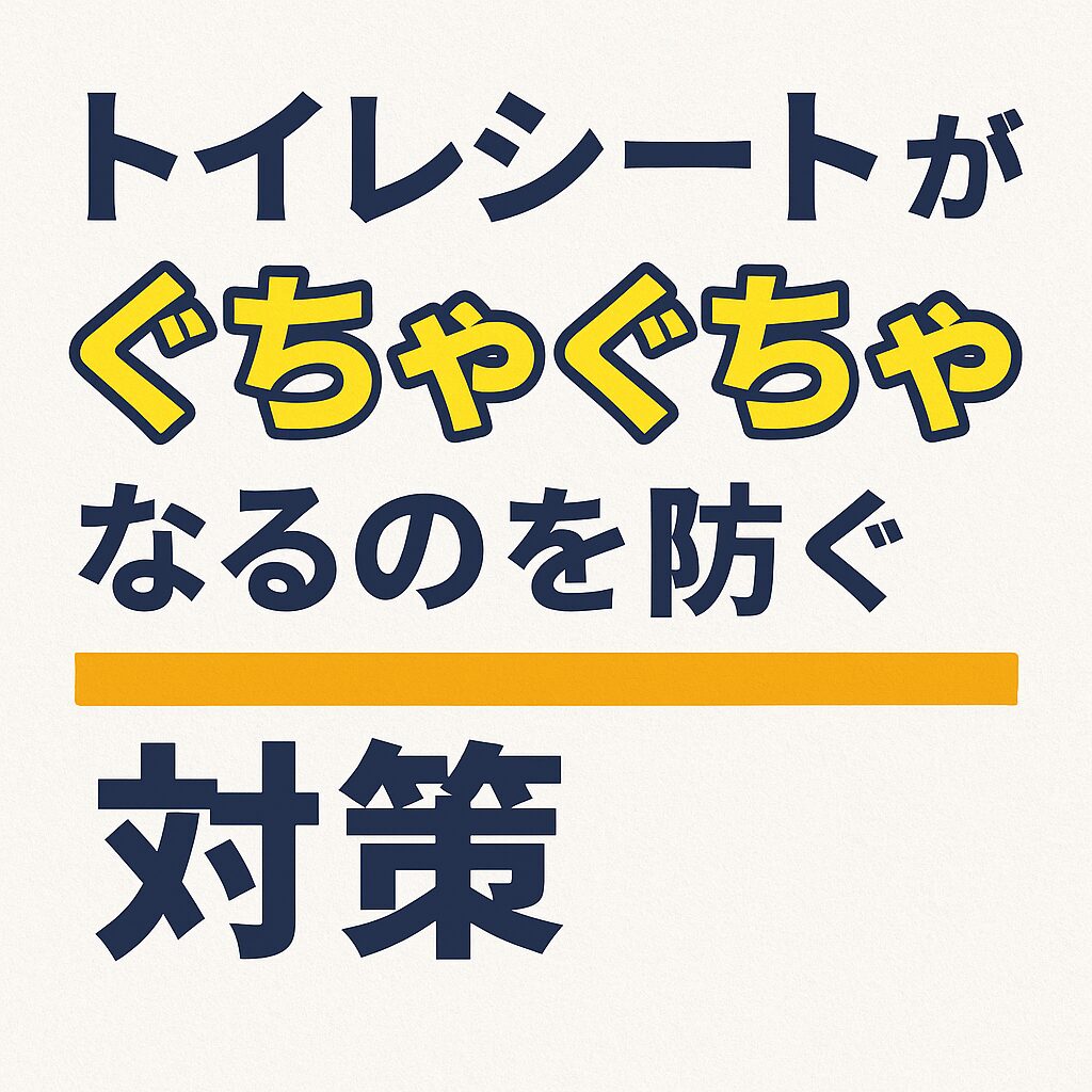 トイレシートがぐちゃぐちゃになるのを防ぐ対策